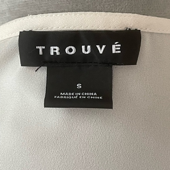 Trouvé White Deep V Blouse - Picture 7 of 8